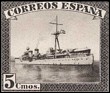 Spain 1938 Ejercito 5 CTS Castaño Edifil 850C